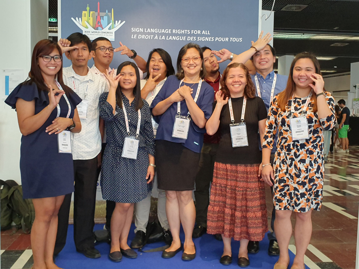 Read more about the article Filipino deaf advocates present study in WFD 2019